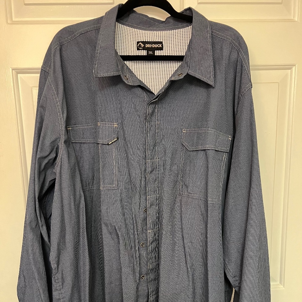 Dri Duck Long Sleeve Snap Closure Men's 3XL